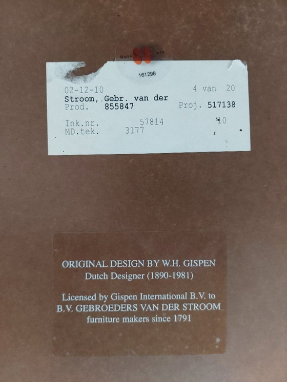 Image 1 of Gebr. van der Stroom - Dutch Originals Gispen 515 - Dining table