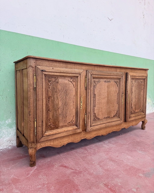 Credenza bassa primi 900 Rovere scolpita