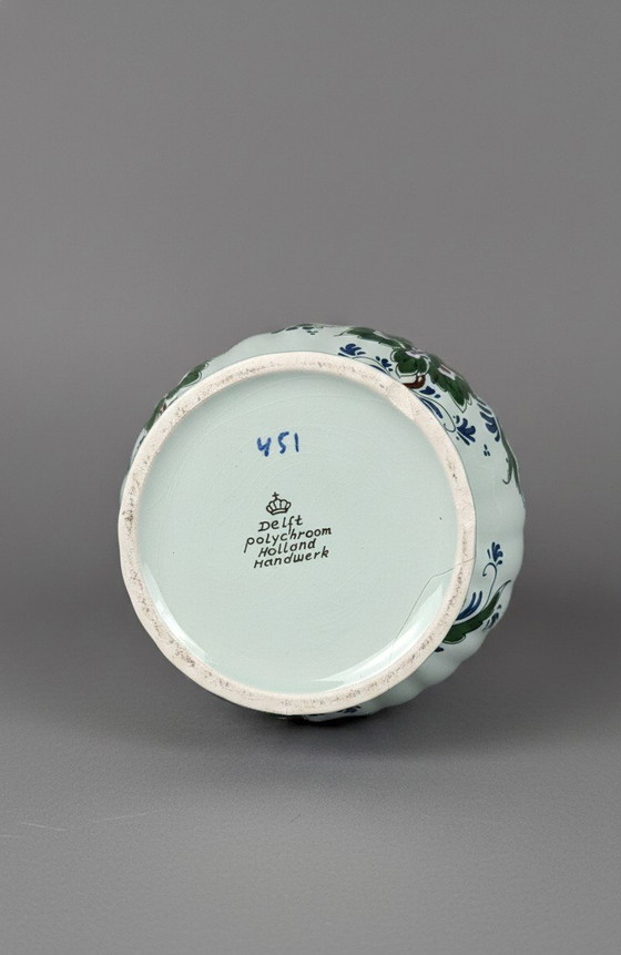 Image 1 of Set di 3 vasi Delftware – Polychroom Holland – Fatti a mano
