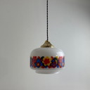 OUDE OPALINE HANGLAMP 1970 VINTAGE