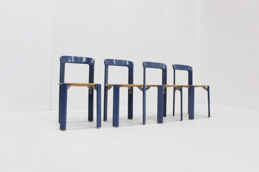 Vintage Bruno Rey dining chairs model 3300 set of 4