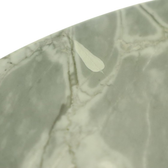 Image 1 of Marble Side Table on Wheels 1970s