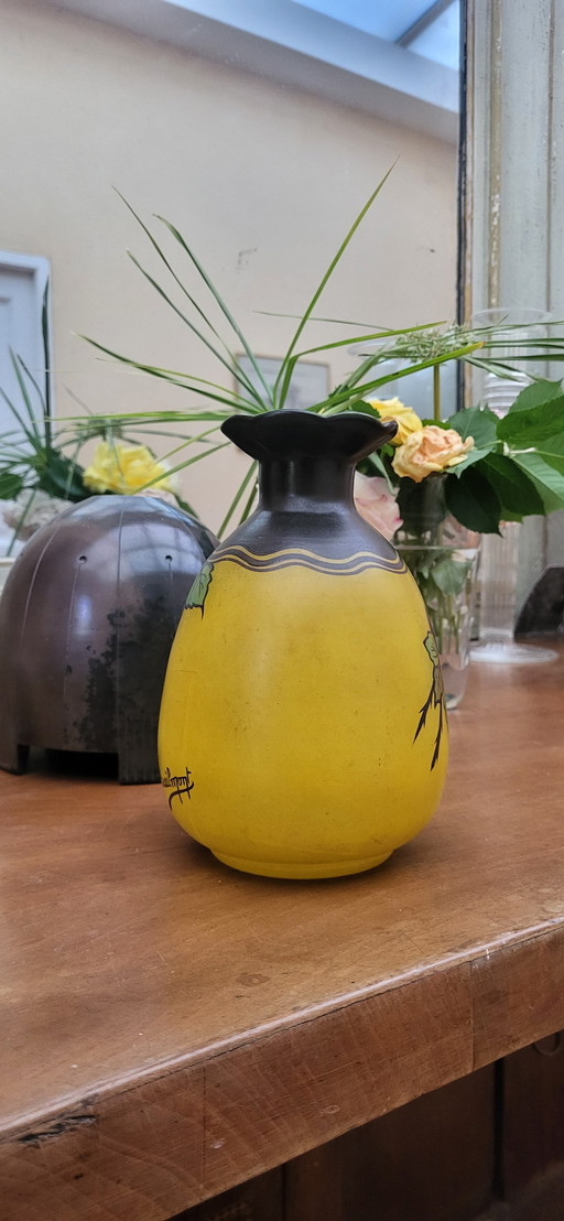 Vase En Verre Art Déco