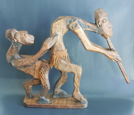 Image 1 of Antica scultura erotica africana in legno