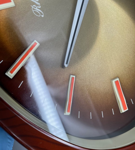 Image 1 of Orologio da parete Rhythm Japan – Design Mid-Century/Space-Age – Quarzo silenzioso – Vintage