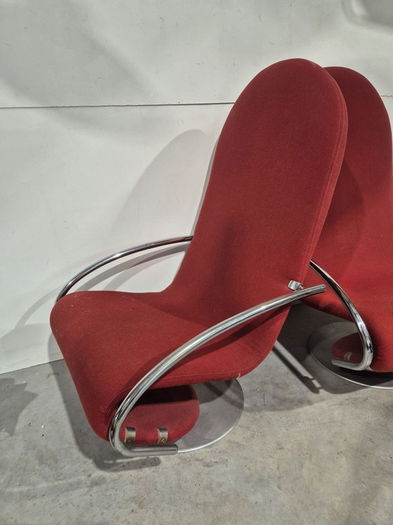 Verner Panton 123 armchairs for Fritz Hansen – Metal, Vintage (photo 2 of 6)