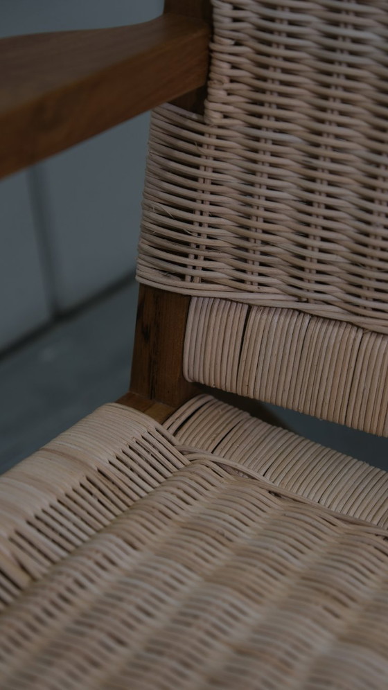 Image 1 of Valbona Lounger – massief teak met handgeweven koord (showroommodel)