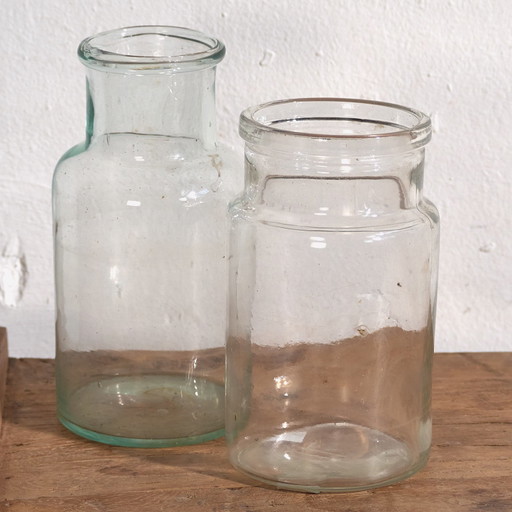 Kleine antike Gläser (ca. 1920). 2er Set #17