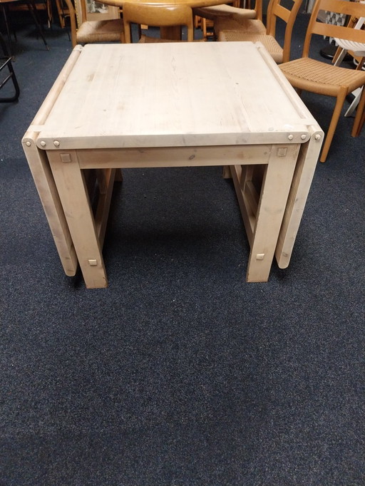 1 x Table à manger pliante Edvin Helsted années 1960