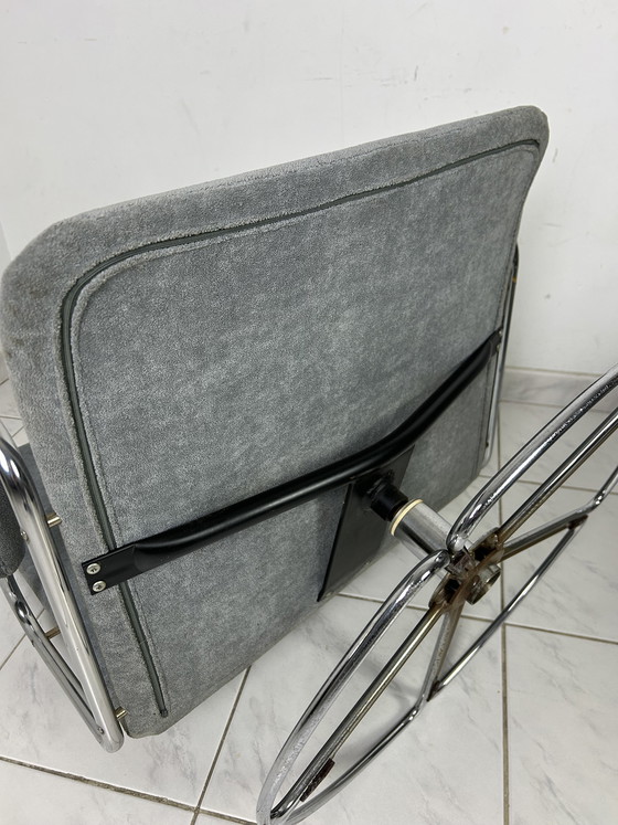 Image 1 of Fauteuil pivotant vintage Gelderland avec ottoman par Jan des Bouvrie