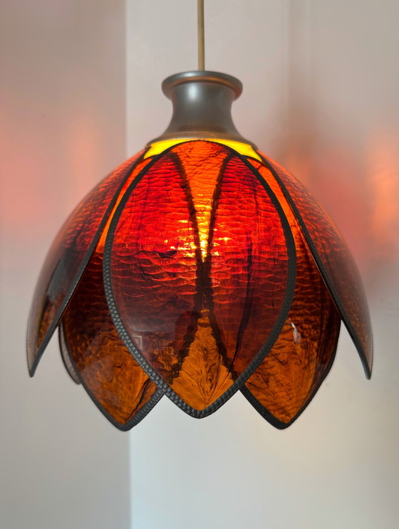 Image 1 of Lámpara de araña Lotus de baquelita de los años 70