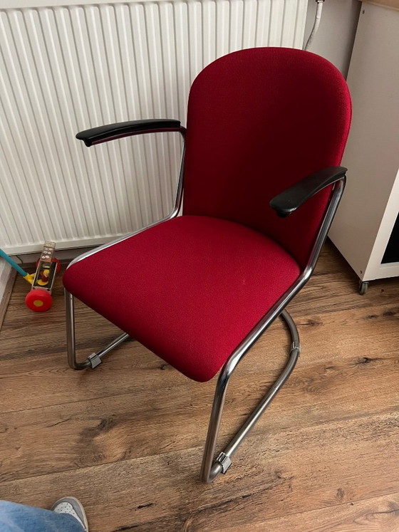 Dos Sillones Gispen 413 – Plastic, Textile (photo 5 of 11)
