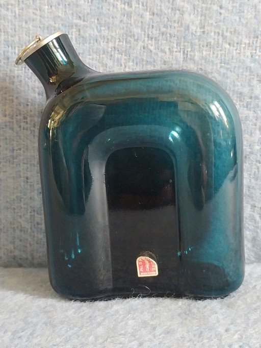 Gourde Alstrom Suède, bleu pétrole, milieu des années 1950, marquée