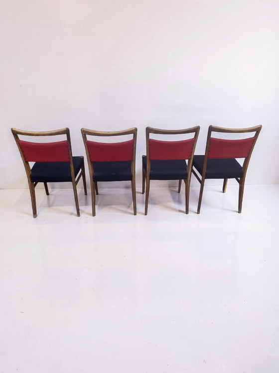 Image 1 of Set di 4 sedie da pranzo vintage