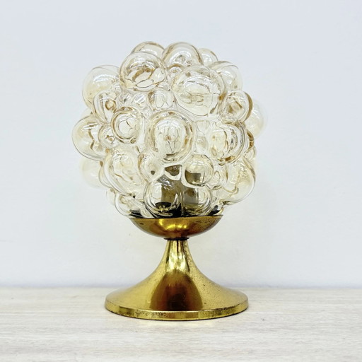 Lampe de table bulle en verre Helena Tynell, années 1970