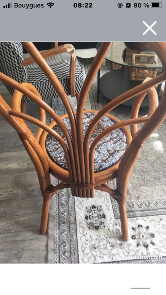 Image 1 of Sedia/poltrona in vimini e rattan