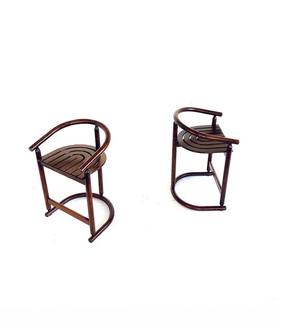 Image 1 of 2x Allmilmö Tabouret de bar arc-en-ciel '80