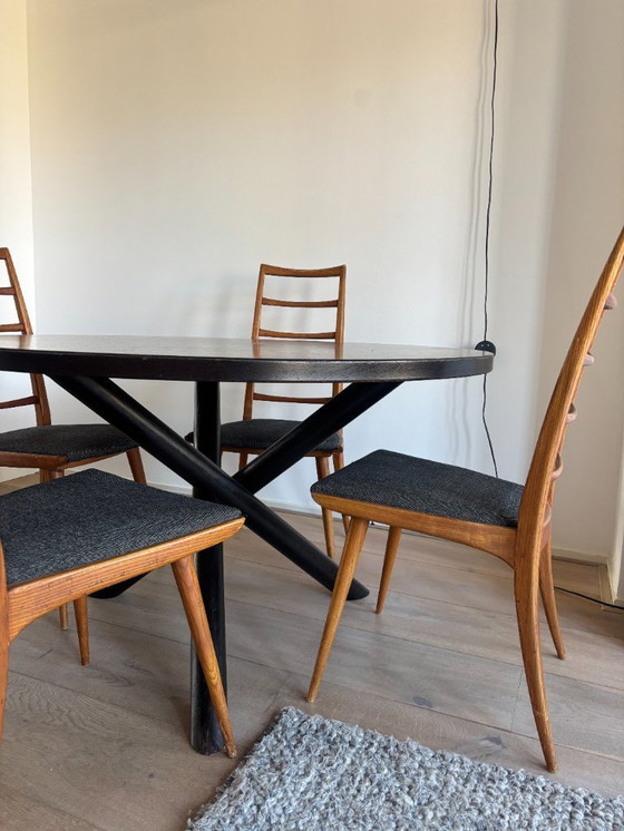 Image 1 of Originele Martin Visser ronde eettafel – mid-century design