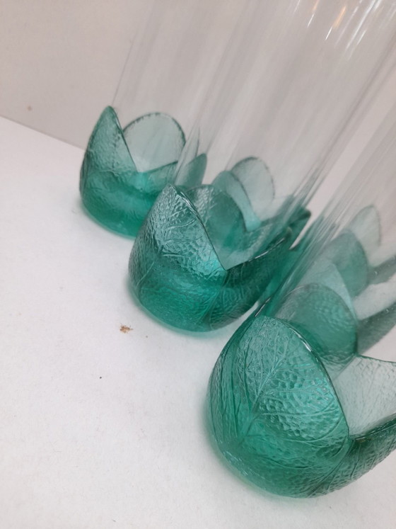 Set of Italian L.A.C.S. alexandrite glasses, Glass & Decanter, Green (photo 2 of 5)
