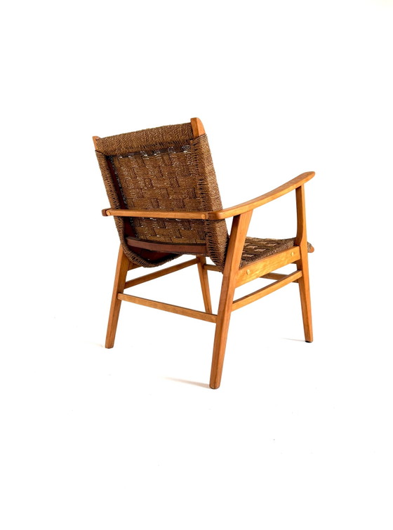 Fauteuil vintage en osier, Allemagne ‘70 – Bois, Rotin (photo 5 of 7)