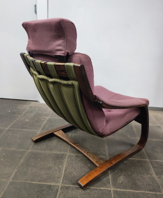Set di 2 poltrone, design Åke Fribytter, per Nelo Möbel Svezia – Textile, Wood (photo 5 of 8)