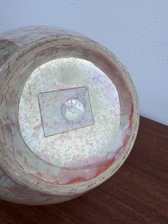Jarrón Esfera de Loza de Charolles Iridiscente Años 80 – Jarrones, Ceramic (photo 8 of 10)