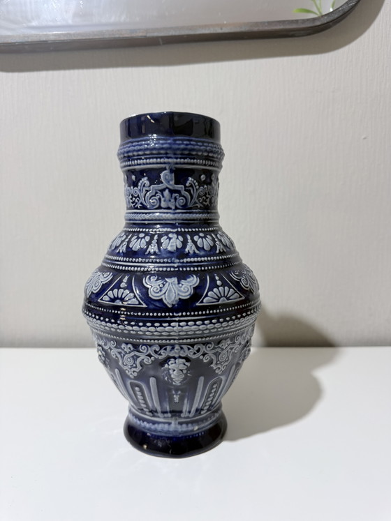 Pichet en céramique – Bleu et blanc – Objets déco, Ceramic (photo 3 of 5)