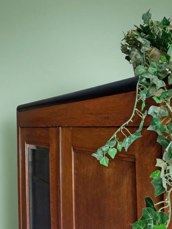 Image 1 of Armadio con specchio retrò vintage, credenza, credenza per la biancheria