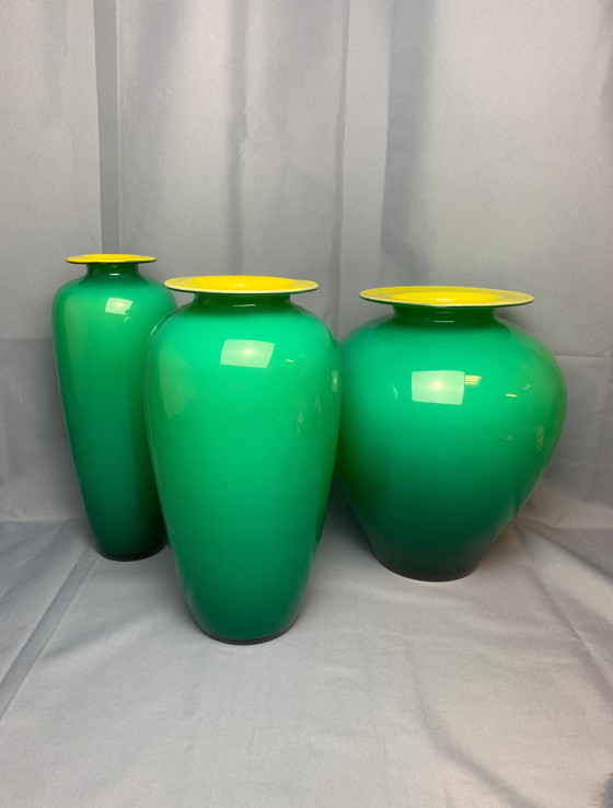 Image 1 of Vaso in vetro di Murano soffiato a bocca Carlo Nason 1970 Italia