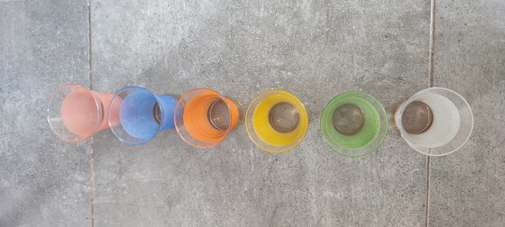 Image 1 of Granieten en gouden jaren 50 glazen