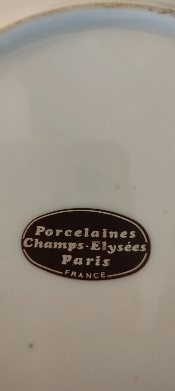 Image 1 of Juego de platos de porcelana Campos Elíseos París Francia