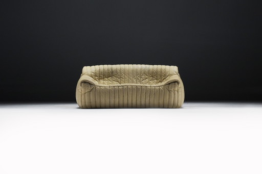 Zeldzame vintage Sandra sofa in origineel leer - Annie Hieronimus voor Cinna Frankrijk