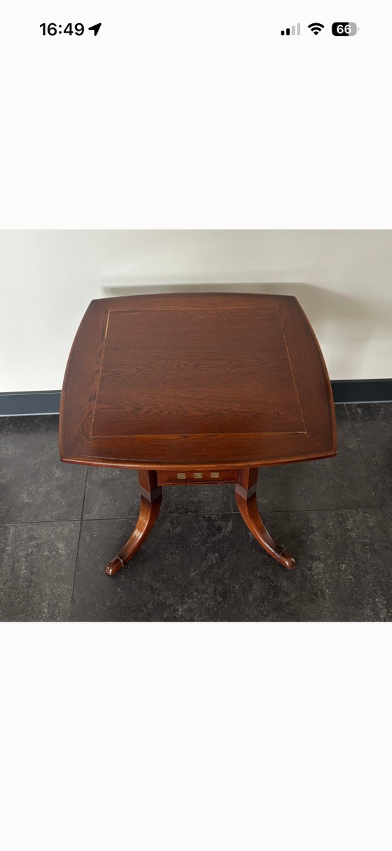 Designer Side Table (Schuitema) – Wood, Brass (photo 5 of 7)