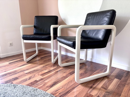 2 Sessel Rosenthal Studio-Linie 1970er Armlehnstühle