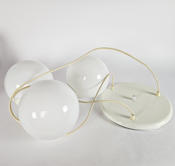 Image 1 of Woja style - Cascade Space Age lighting - opaline - 1970s