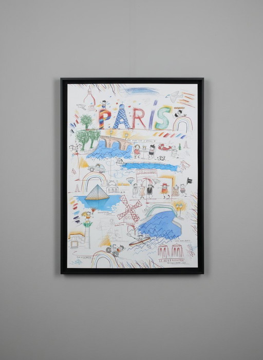 Schlote, Wilhelm - Paris - Dessin de conception original - UNIKAT signé