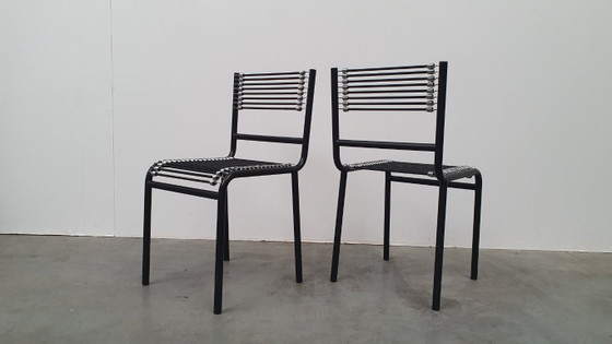 Rene Herbst Sandows design chairs Bauhaus Vintage sandow I – Dining chairs, Metal, Rubber (photo 12 of 17)