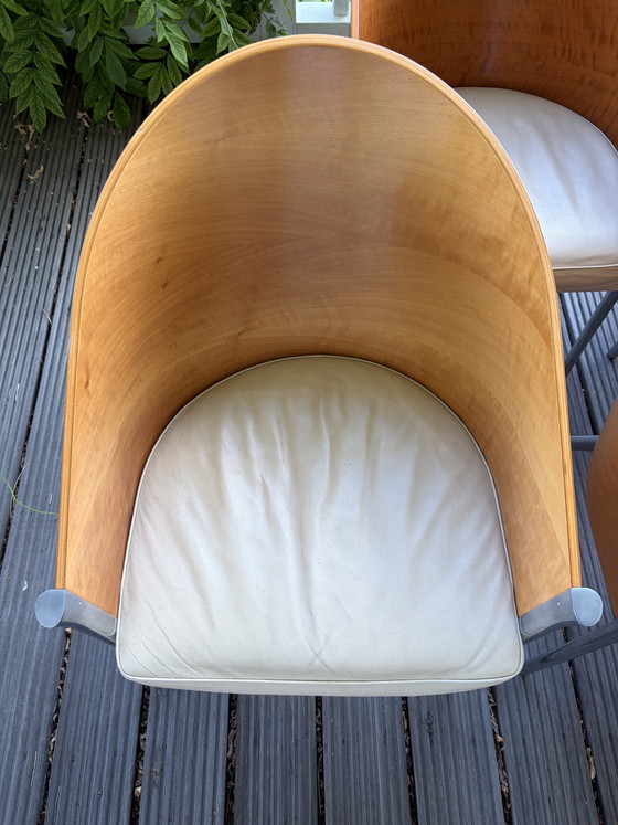 Juego de 6 sillas King Costes de Philippe Starck para Driade – Sillas de comedor, Leather, Metal (photo 5 of 15)