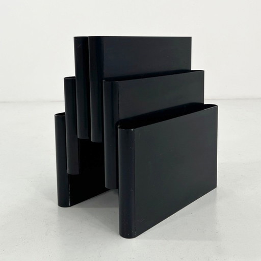 Portariviste nero di Giotto Stoppino per Kartell, anni '70