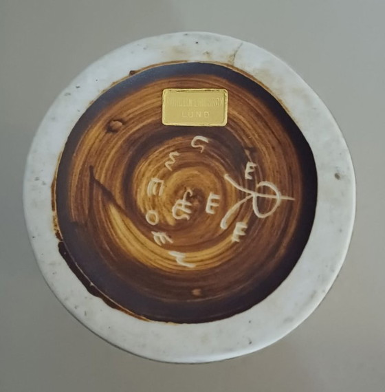 Carl-Harry Stålhane – Rörstrand – Vintage stoneware vase 1950s – Ceramic (photo 6 of 10)