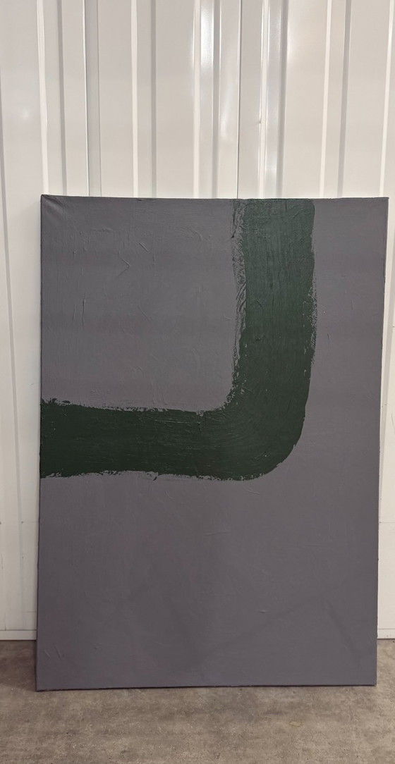 Image 1 of Zeitgenössische minimalistische abstrakte Gemälde – 2er-Set