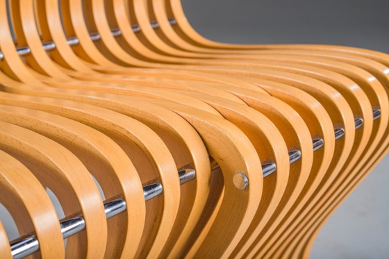 Image 1 of Schizzo-stoelen in beuken- en chroomkleur, ontworpen door Ron Arad voor Vitra, Duitsland, jaren 80, set van 2.