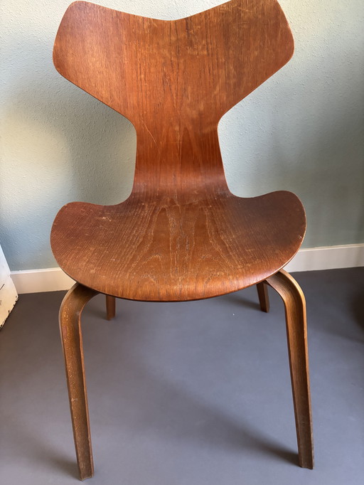 Vintage Grand Prix Chair - Arne Jacobsen - Fritz Hansen model 6302 (origineel gemerkt)