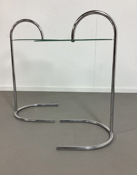 Image 1 of 2 x Ry Beistelltische Chrom Glas Tord Björklund IKEA