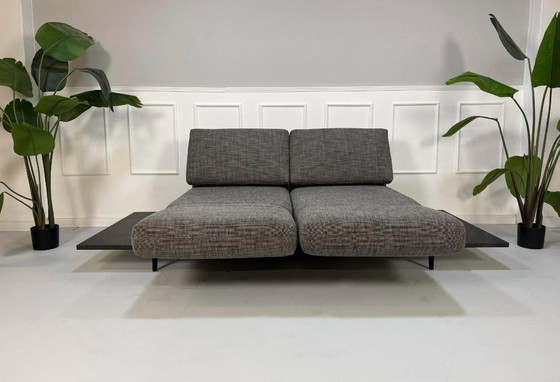 Image 1 of Rolf Benz Aura Tissu Gris Canapé design Fonction relax