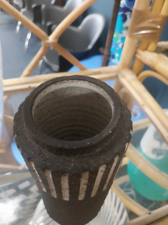 Image 1 of 1 x Westraven Utrecht ceramic vase 19cm high 8cm diameter 1970s