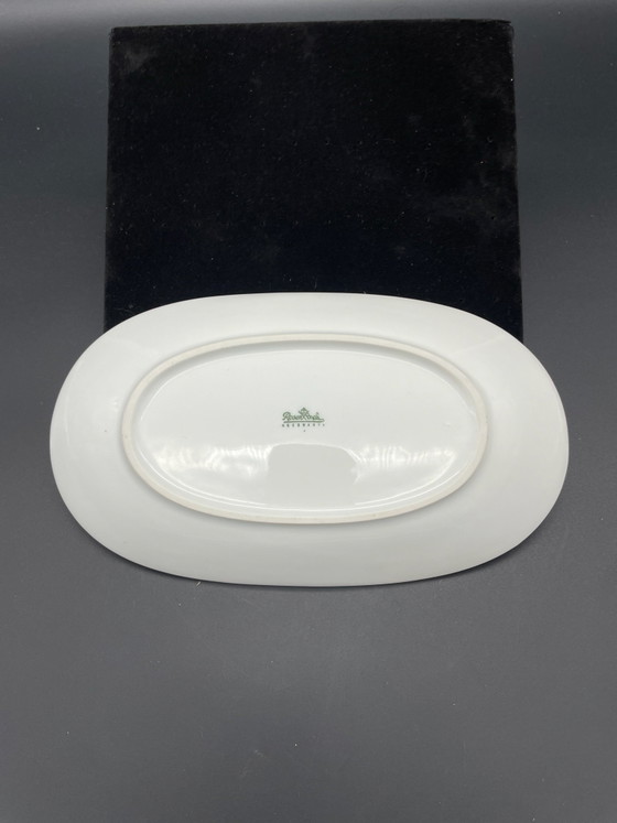 Rosenthal Form 2000, Ramo di fiori giapponese, Piatto da portata ovale 24 cm, Stoviglie, Porcellana, Bianco (foto 4 di 5)