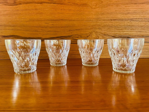Vintage, Diamond Cut Water Glasses, Vereco / Duralex, France