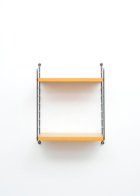 Image 1 of Sistema di scaffalature String in legno di ciliegio con 2 scale di Kajsa e Nisse Strinning