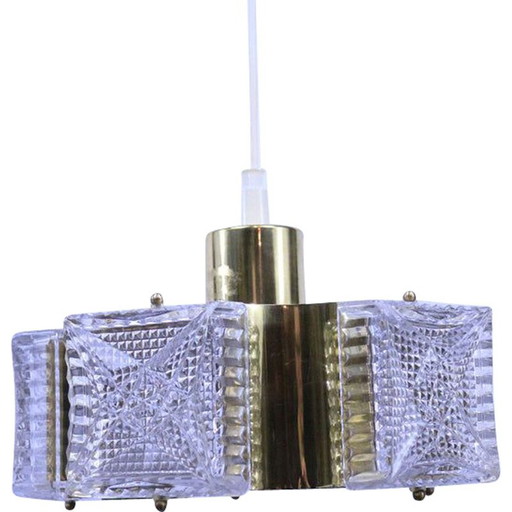 Vintage star shaped hanging lamp, 1970